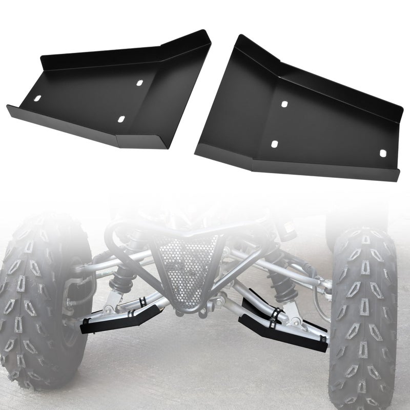 SLORIMOD Front AArm Skid Plate Guards for Yamaha Raptor 700 Aluminum Left Right Lower Splash Cover Engine Guard for Yamaha Raptor YFM 700 700R 700SE 20062025 Accessories Replace 1PEF14710000